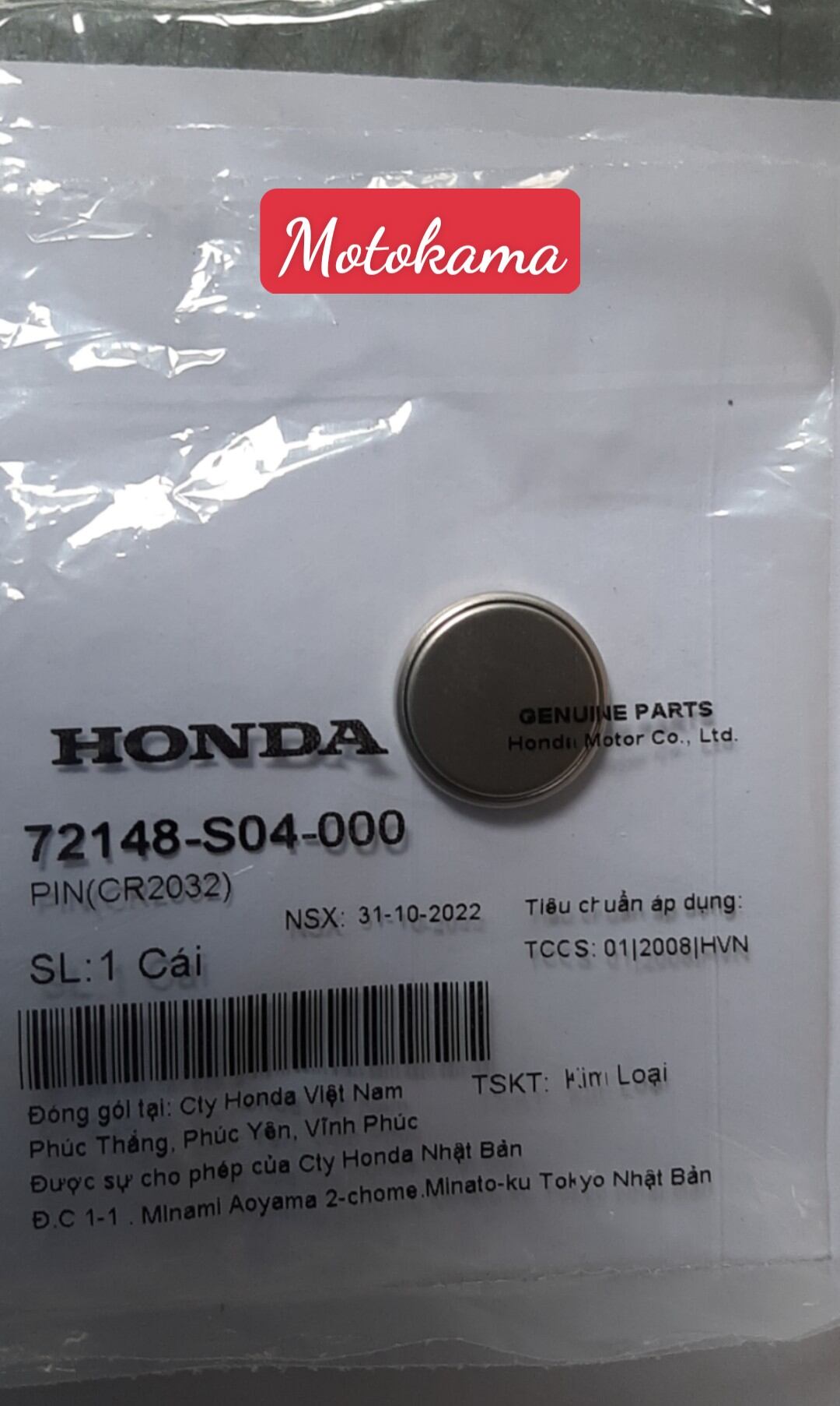 Pin remote xe máy Honda