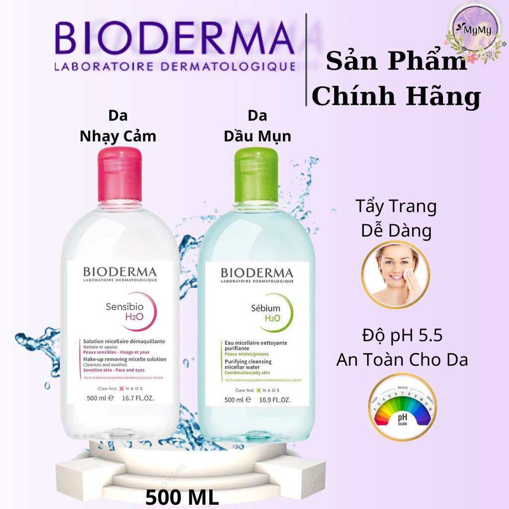 Nước Tẩy Trang Dành Cho Da Nhạy Cảm BIO derma Sensibio H20