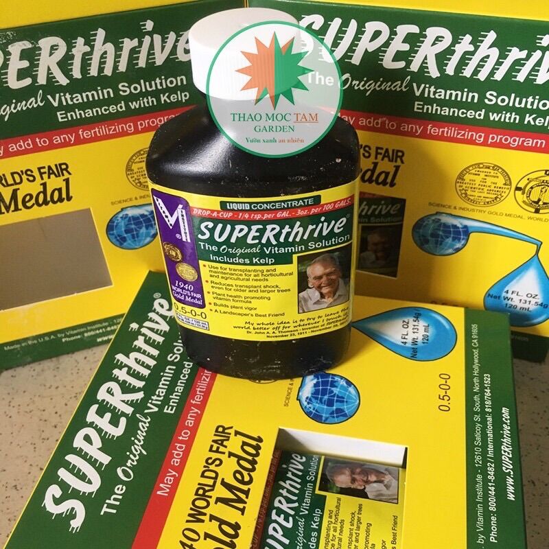 SUPERthrive (Mỹ) 120ml - Dung dịch Vitamin trồng thủy canh, tưới gốc, phun lá tăng sinh trưởng cho cây có bộ rễ khỏe mạnh