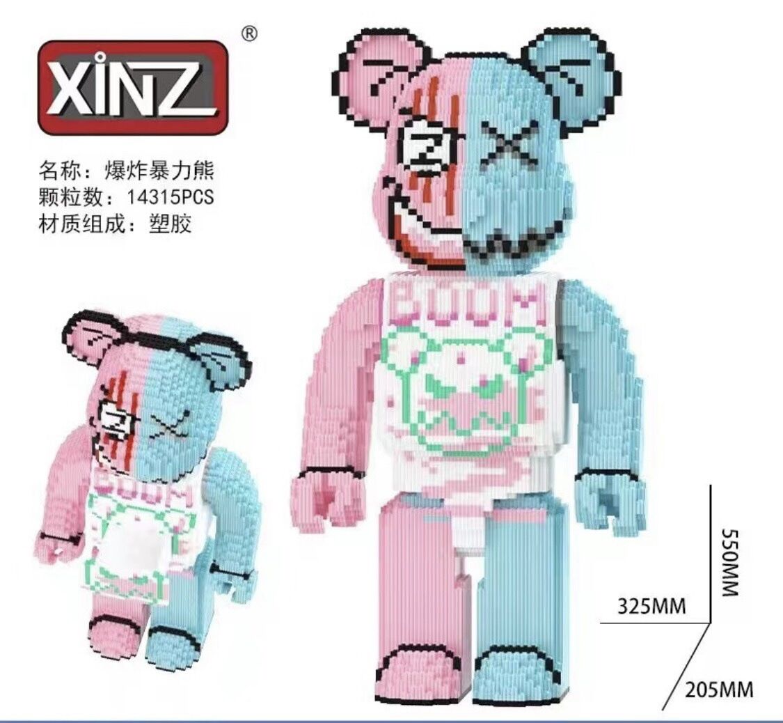 Lắp ghép bearbrick 55cm