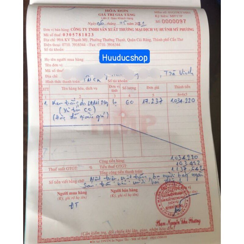 [HCM]Lẻ hủ kem tẩy fob