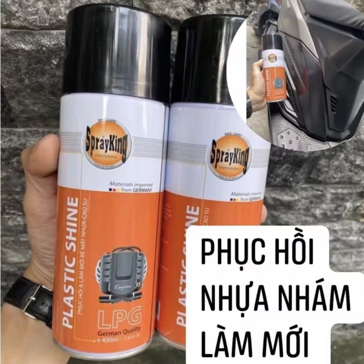 Phục Hồi Nhựa Nhám Sprayking 400ml