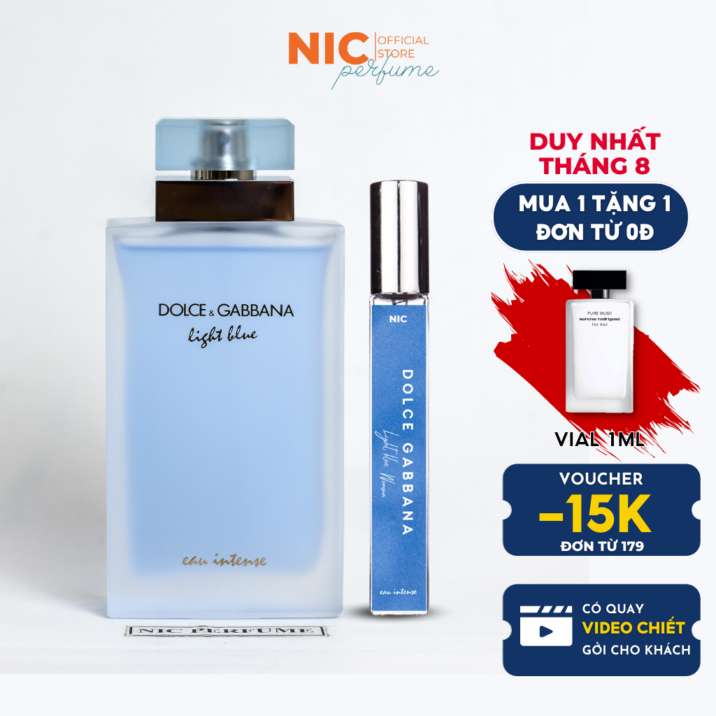 Nước hoa chiết DG Light blue intense 10ml