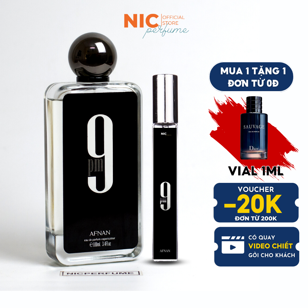 Nước hoa chiết afnan 9pm edp 10ml
