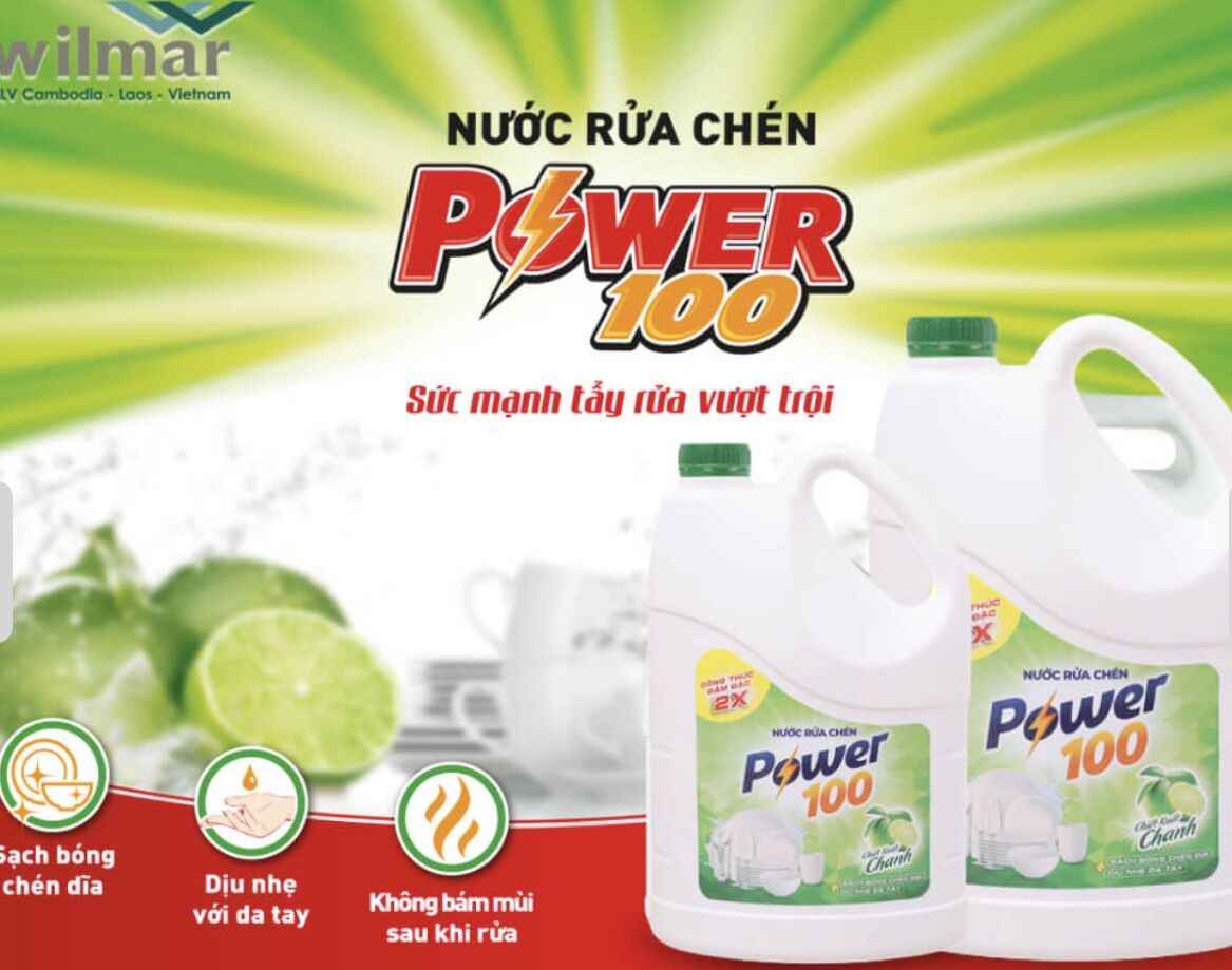 Nước Rửa Chén POWER 100 - Bình 3,5kg