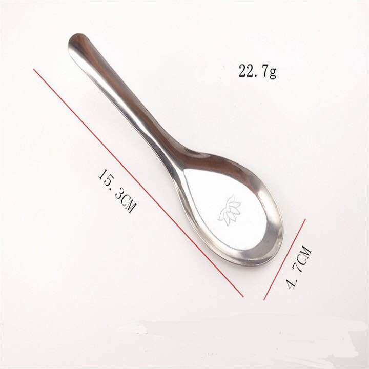 Thìa phở hoa sen inox không gỉ