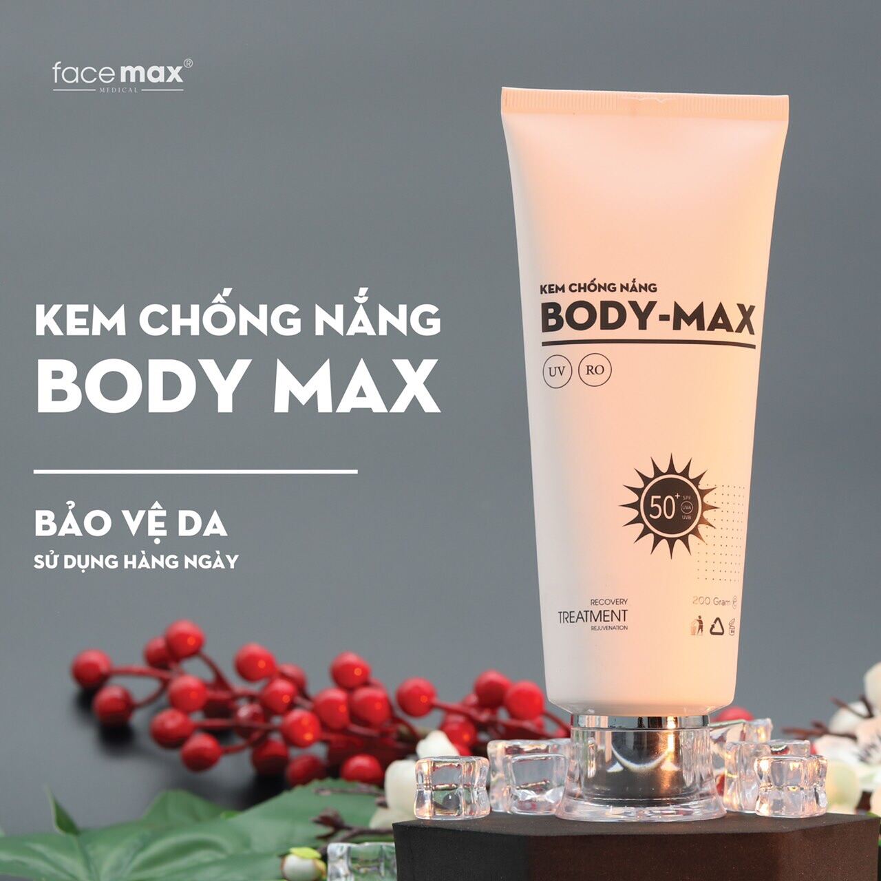 Kem Chống Nắng Cho Body Facemax