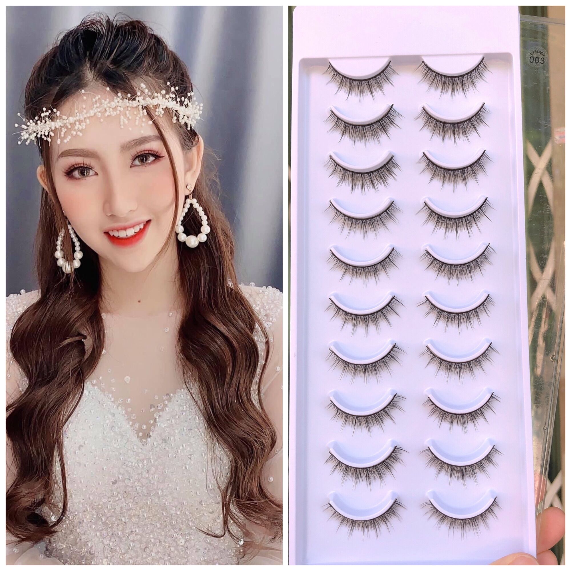 Lông Mi Giả 10 Cặp/ Hộp Lông Mi Mềm Tự Nhiên