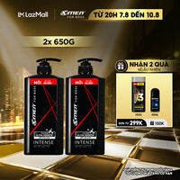 Combo 2 Dầu gội X-Men for Boss hương trầm đầy nội lực Intense với Ultra Keratin© mới 650g