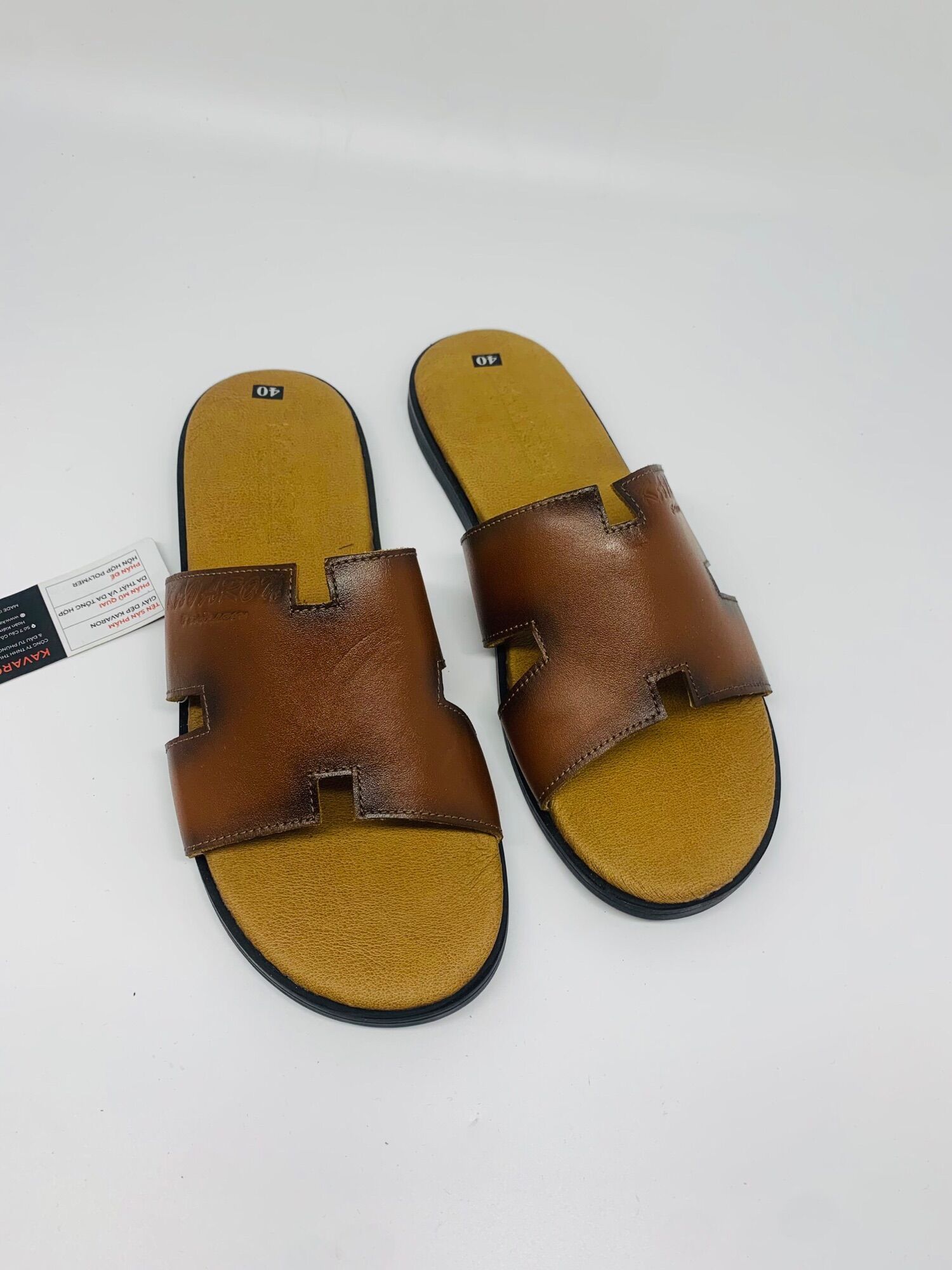 Dép Da Nam Cao Cấp HP33