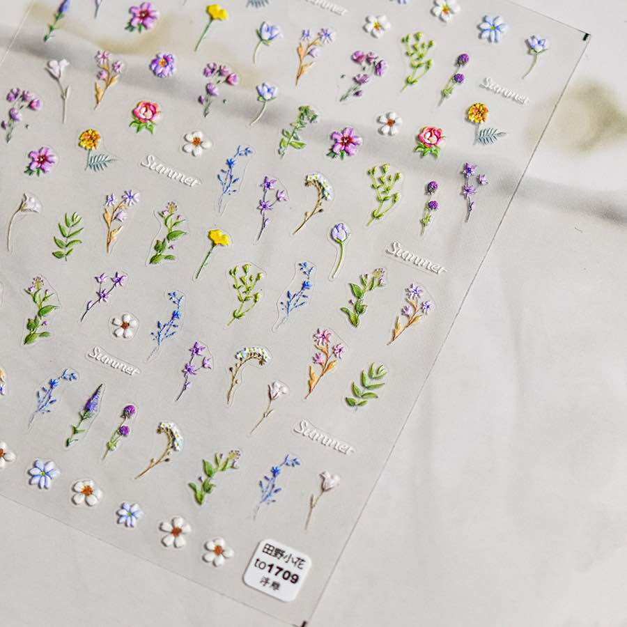 Sticker bướm dán móng tay lấp lánh siêu xinh