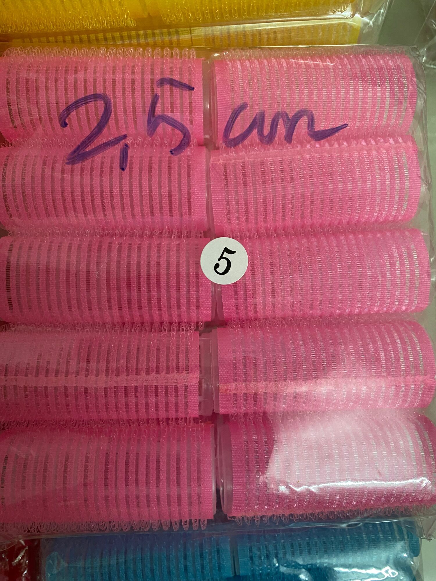 10 cái Lô cuốn - Ống dính làm xoăn tóc - Lô cuốn mái - Màu ngẫu nhiên theo size