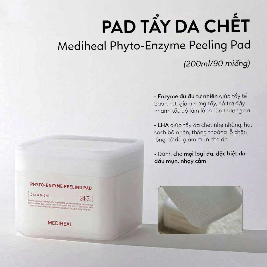 Toner pad dưỡng da mediheal toner pad hộp 100 miếng