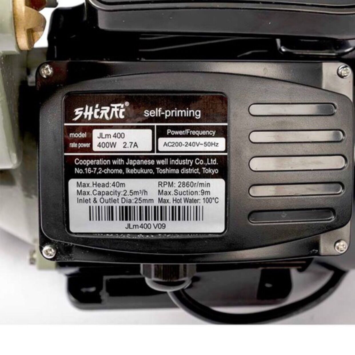 Máy bơm trân không đẩy cao shirai 400w