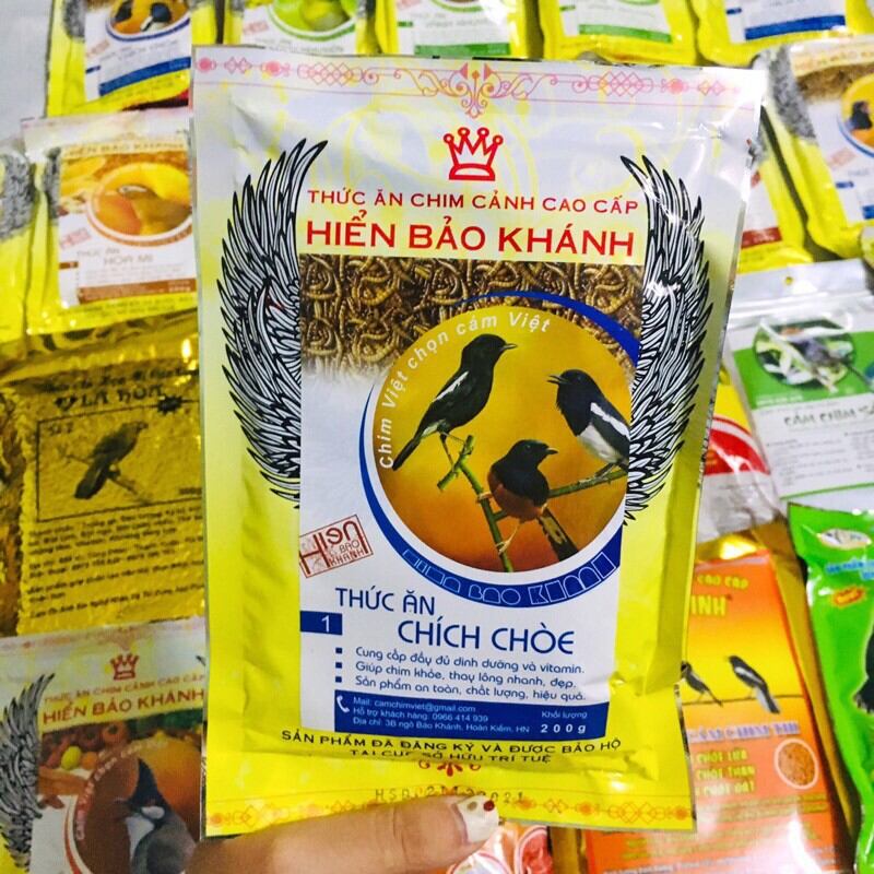 Cám hiển Bảo Khánh chích chòe số 1 gói 200g cao cấp