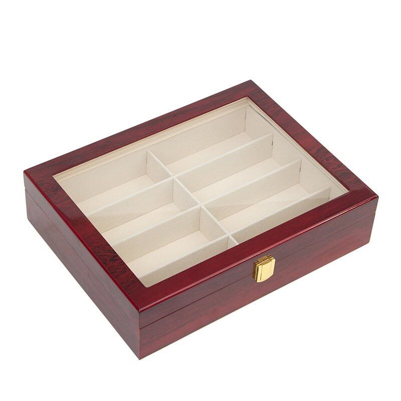 [HCM]Hộp gỗ đựng mắt kính nhiều ngăn - Hộp đựng mắt kính 8 ngăn