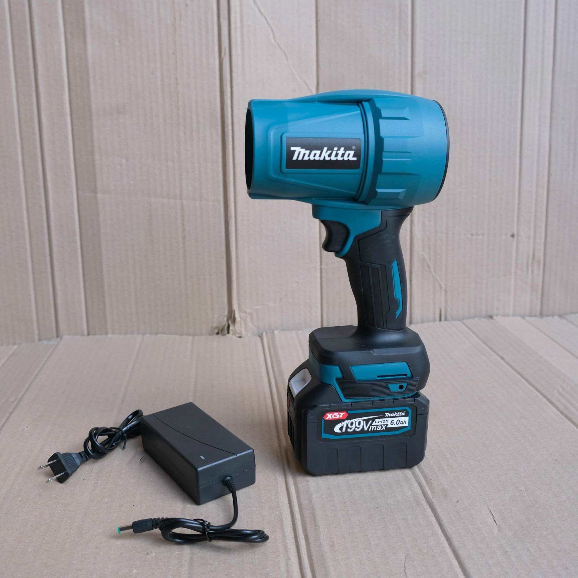 Quạt phản lực Makita nhập ngoại , quạt cầm tay, máy thổi gió phản lực turbofan động cơ siêu khỏe ,dùng pin lithium chân pin phổ thông bảo hành 12 tháng