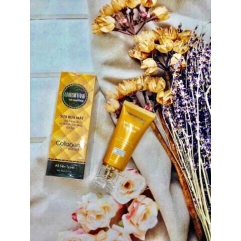 Sữa Rửa Mặt Linh Chi Vàng Collagen 80ml