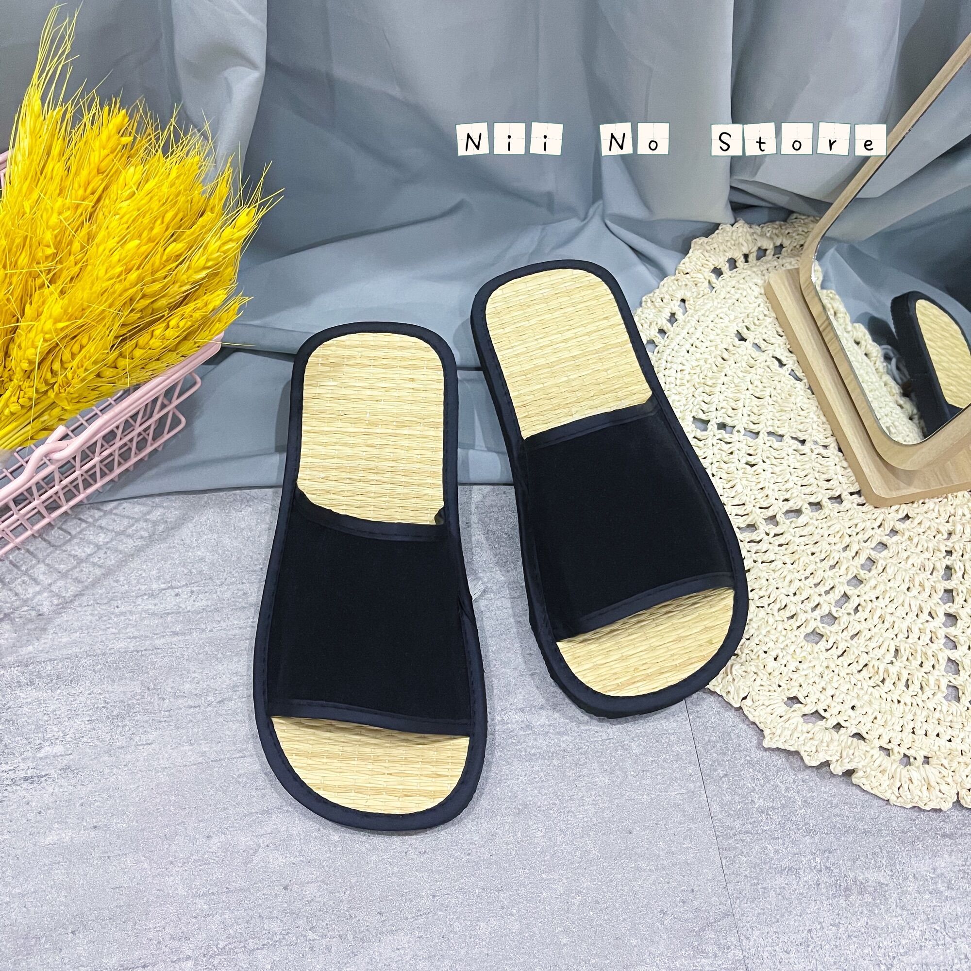 [ND021] Dép chiếu nhung quai ngang