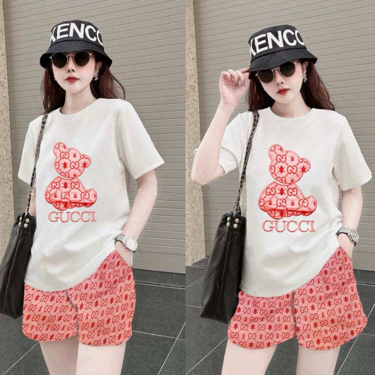SÉT SHORT COTTON PHỐI 3D THÊU CAO CẤP