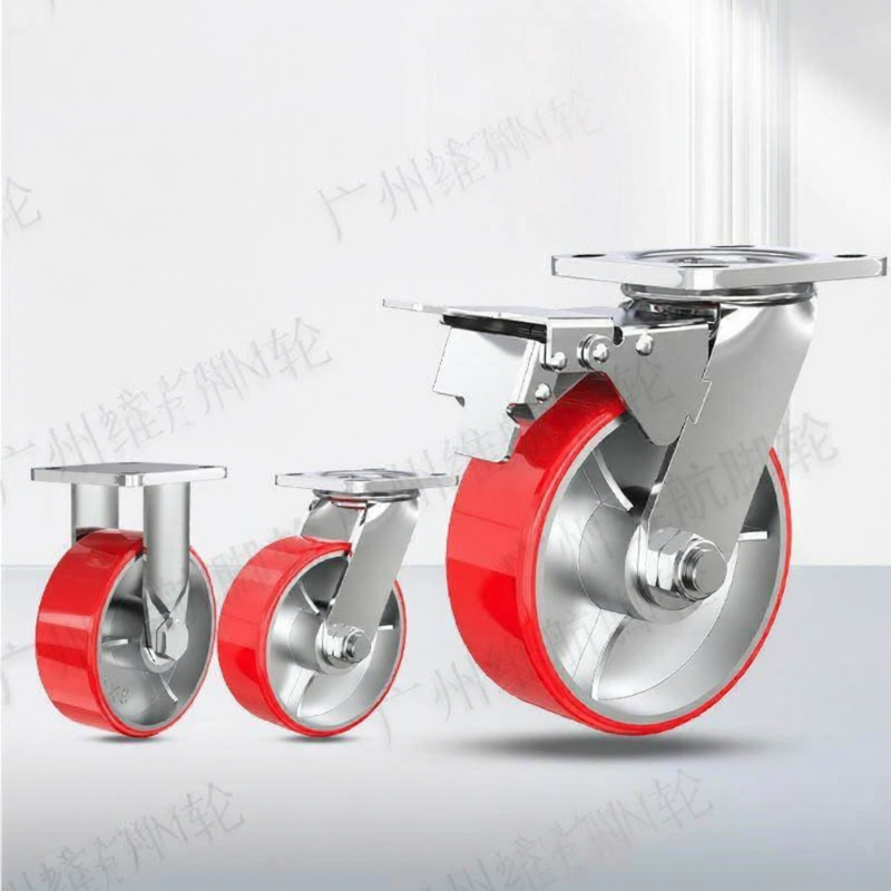 Keluojing | Bánh Xe PU Chịu Trọng Với Phanh