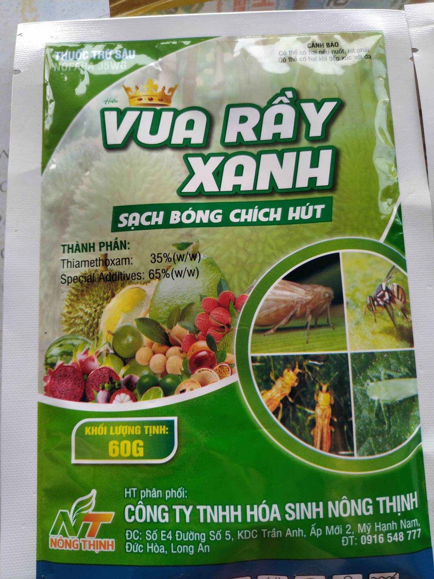 Nofara 35WG. vua rầy xanh, bọ trĩ gói 60gr. Lưu dẫn, thấm sâu, mát cây ...