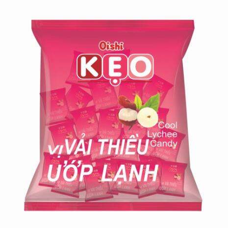 Cobo 10 gói Kẹo vải thiều ướp lạnh Oishi gói 90g