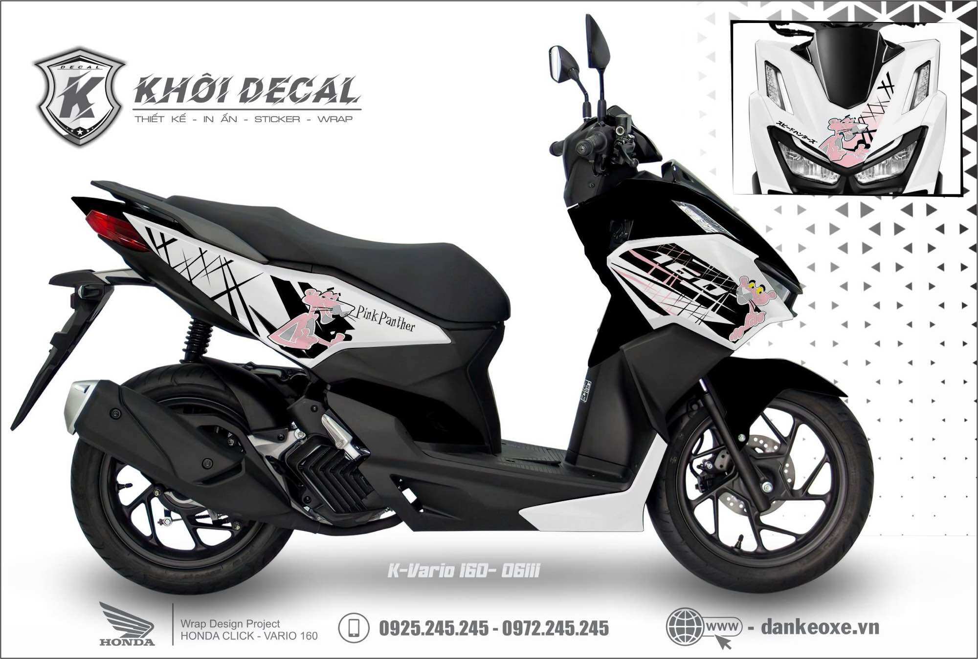 Tem Vario 160 decal cao cấp