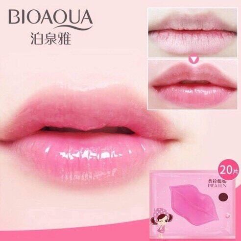Nạ môi, mặt nạ môi bioaqua nạ miếng cấp ẩm làm căng mịn bờ môi