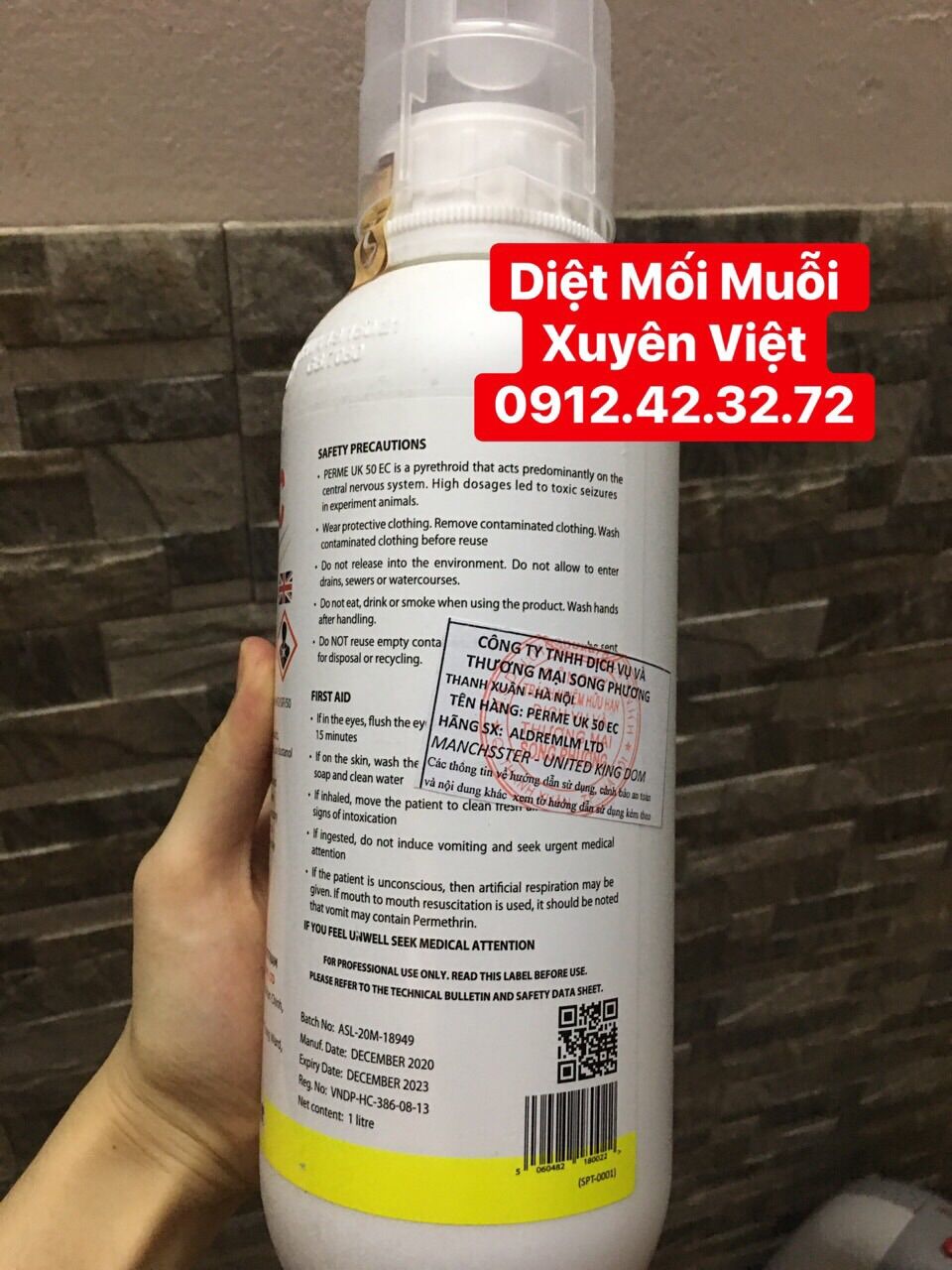 Thuốc diệt muỗi Nhập khẩu Anh Quốc - PERME UK ( 1000ml)