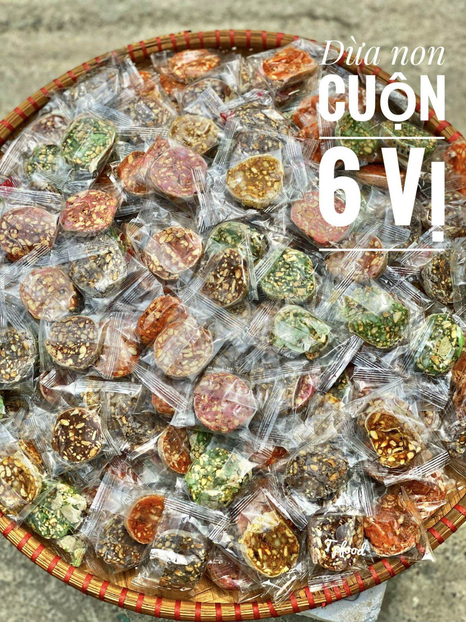 🍌🍌 KẸO CUỘN - DỪA NON 6 vị🍡🍡400GR