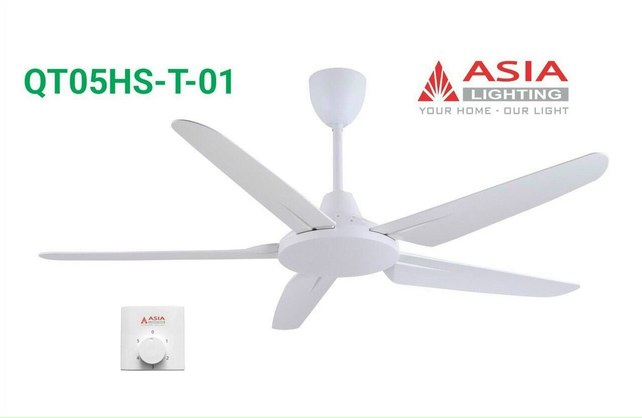 Quạt trần 5 cánh QT05 Asia trang trí