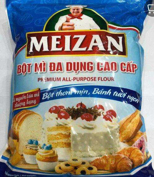 combo 2 túi bột mì Meizan  2kg cao cấp( tặng kèm 1 gói men nở)60.000đ