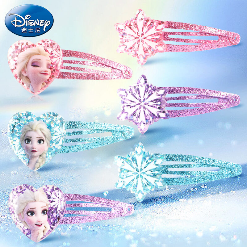 Kẹp Tóc Trẻ Em Disney Phụ Kiện Tóc Nơ Bướm Công Chúa Elsa Kỳ Duyên Băng