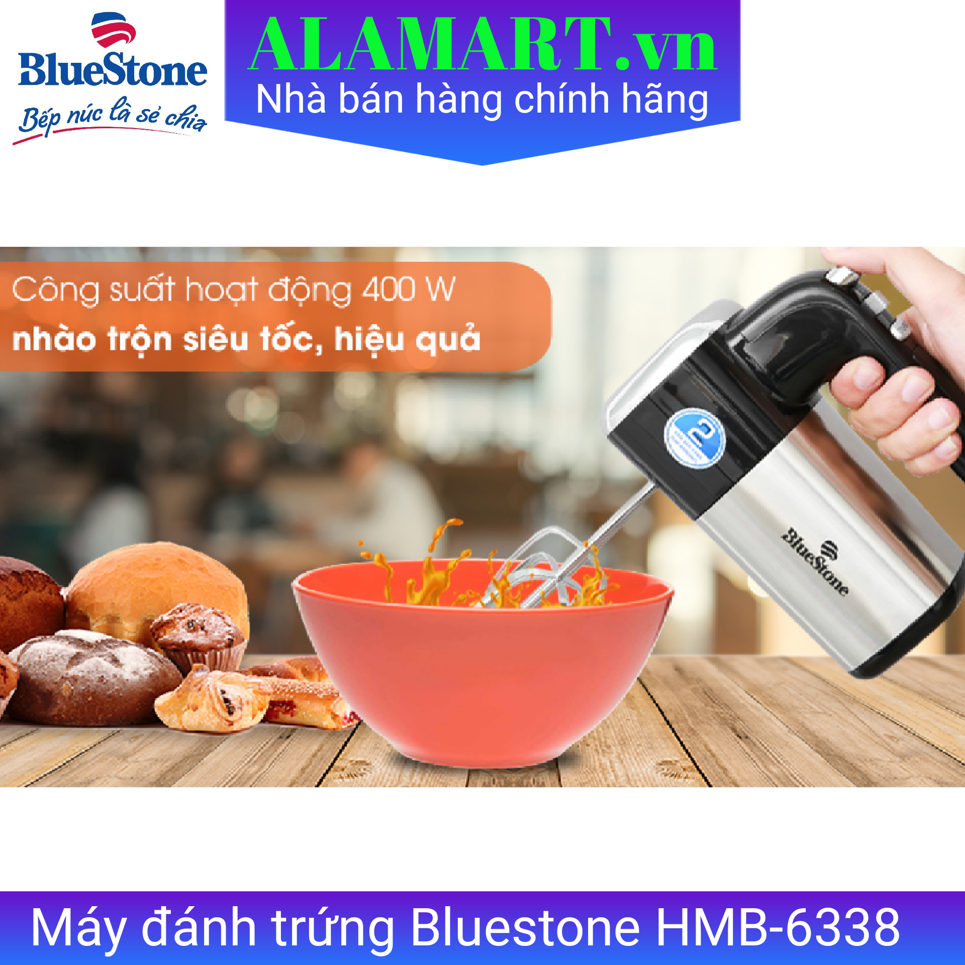 Máy đánh trứng Bluestone HMB-6338