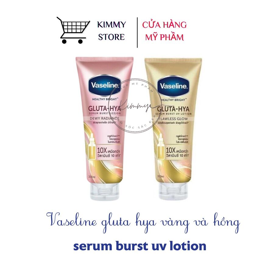 Combo VASELINE GLUTA HYA 10X ngày đêm + viên alpha arbutin 3Plus