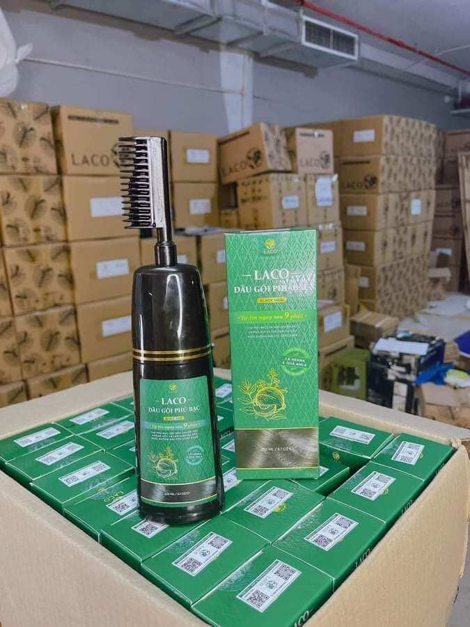 dầu gội phủ bạc laco