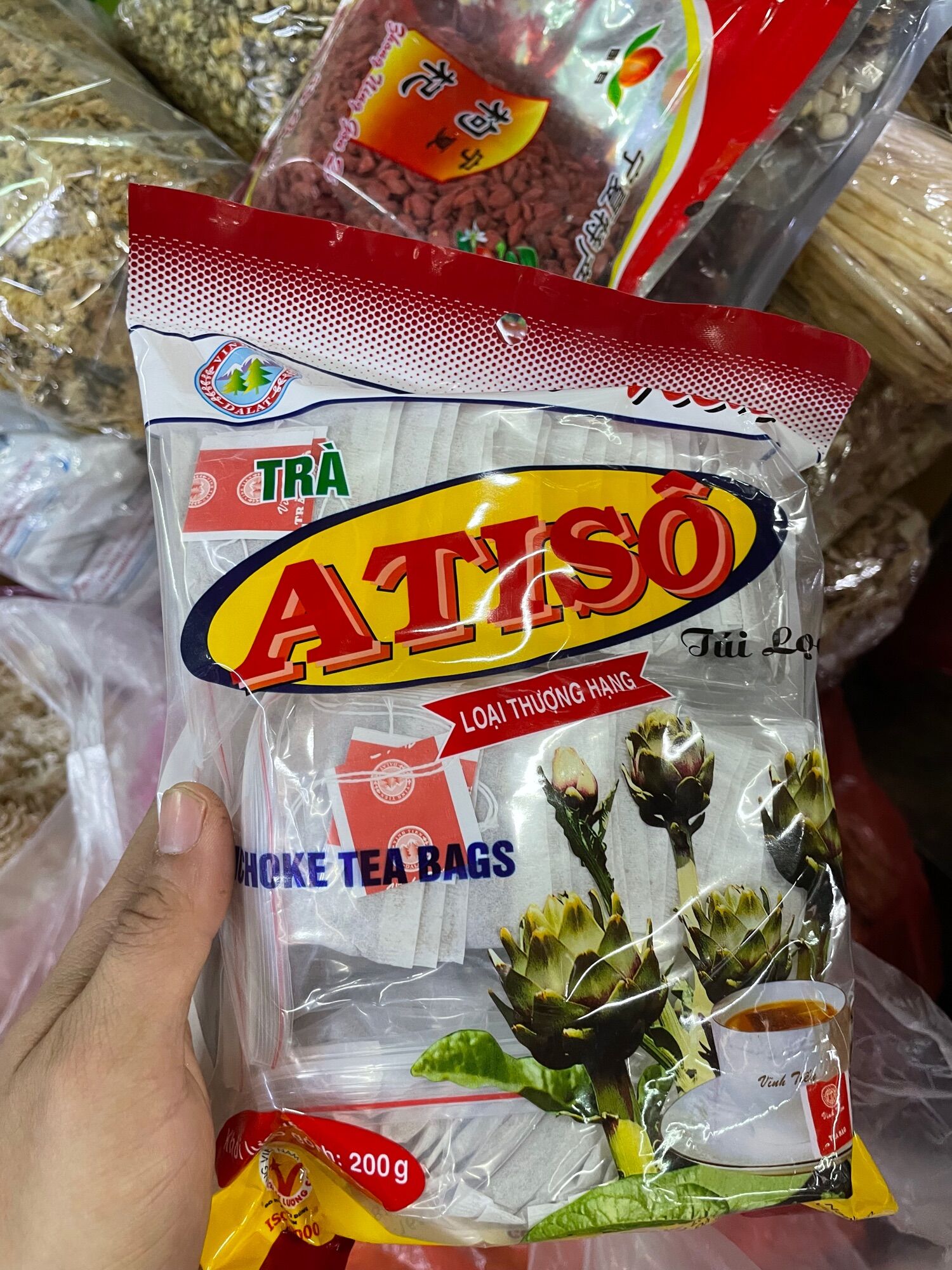 Trà atisô túi lọc gói