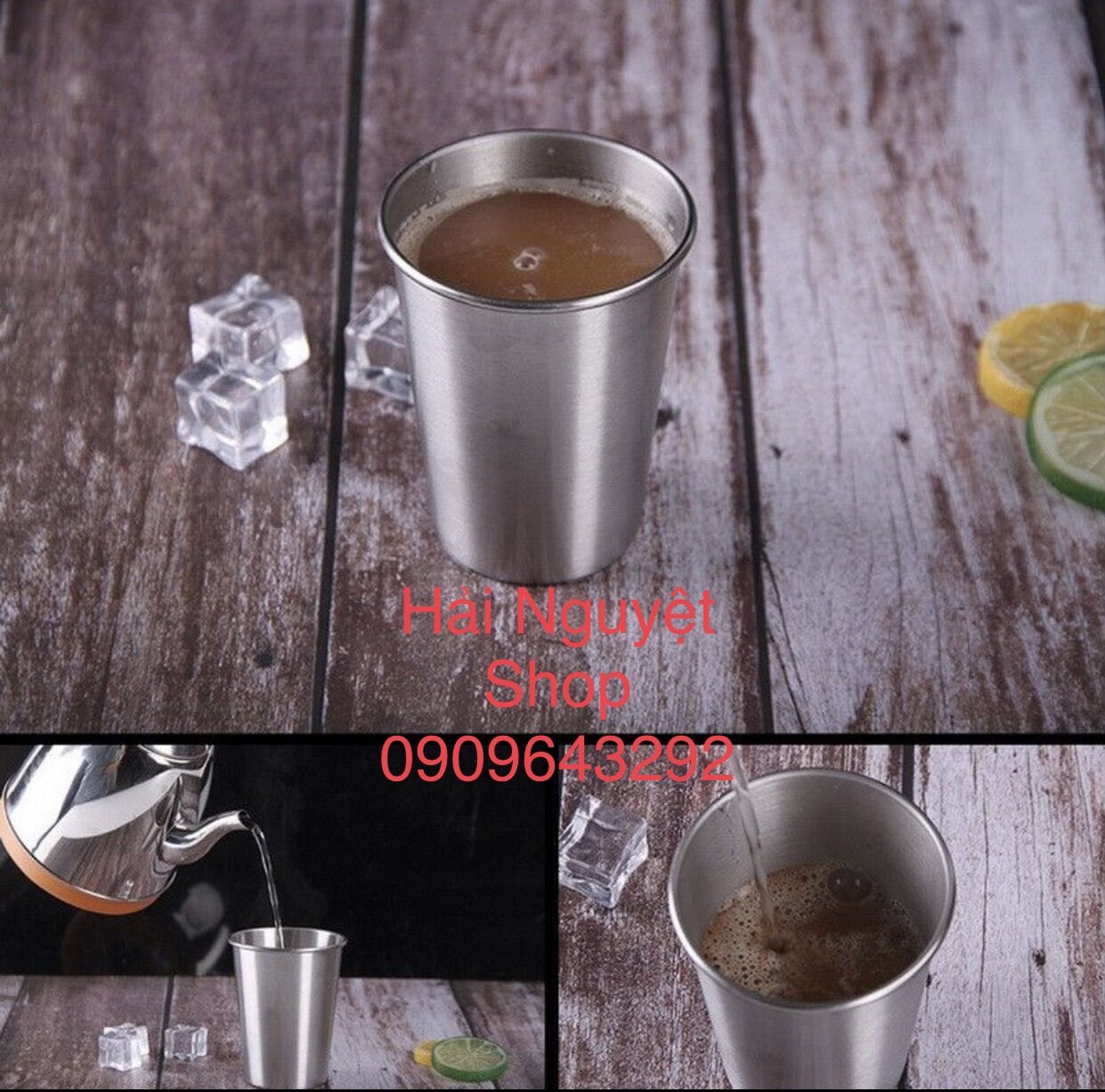 Ly/ Cốc inox 330ml, 350ml, 500ml