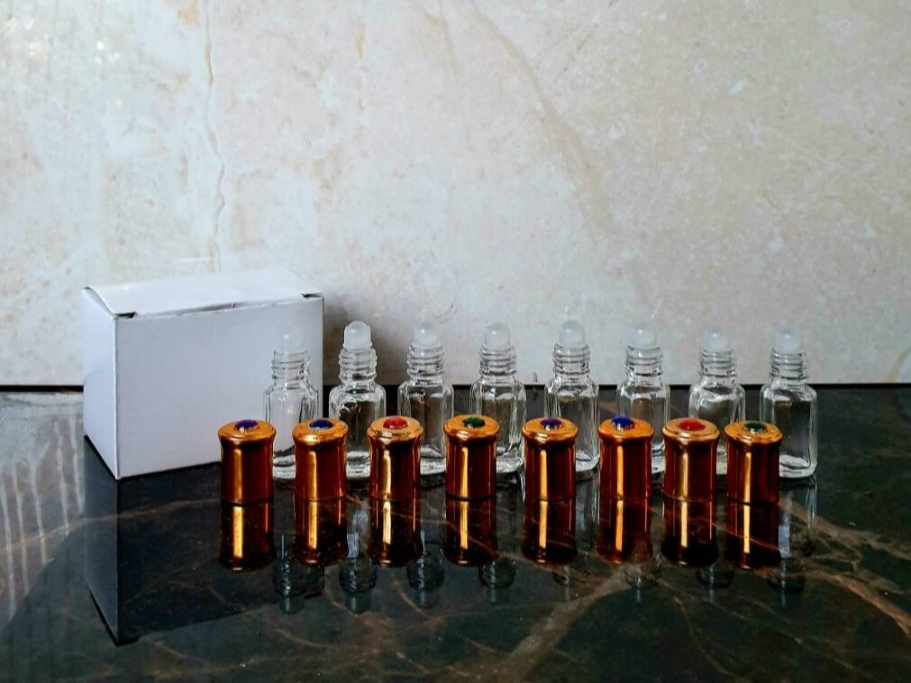 12 chai thủy tinh lăn 3ml 6ml 8ml 12ml