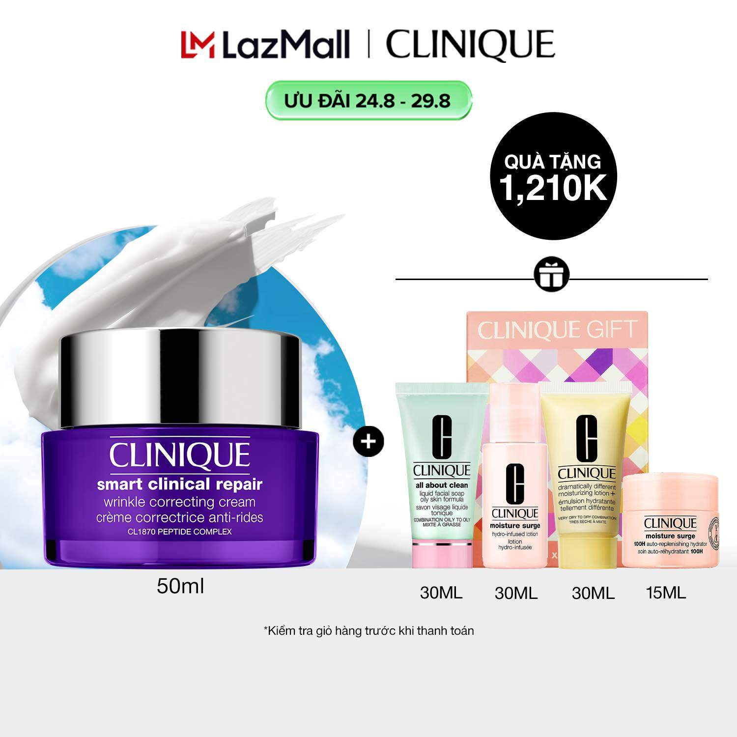 Kem dưỡng ẩm Clinique Smart Clinical Repair Wrinkle Correcting Cream 50ml