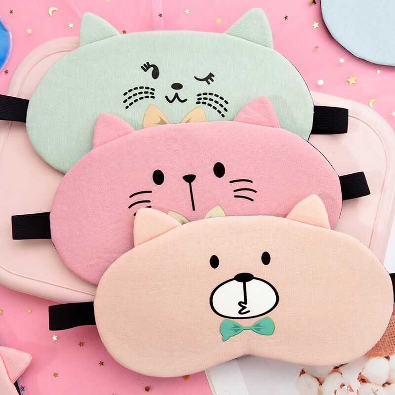 🌸bịt mặt ngủ tai mèo có gel dễ thương🌸