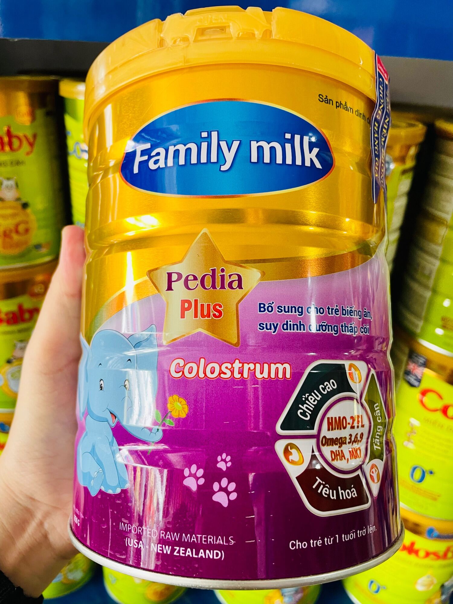 Sữa bột Family Milk Pedia Plus Trên 1 tuổi hỗ trẻ biếng ăn850g