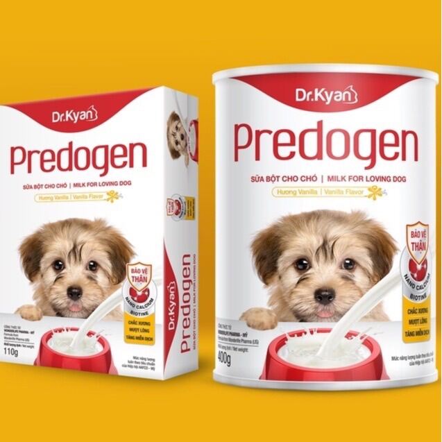 Sữa bột cao cấp cho chó Predogen hộp 110 gr