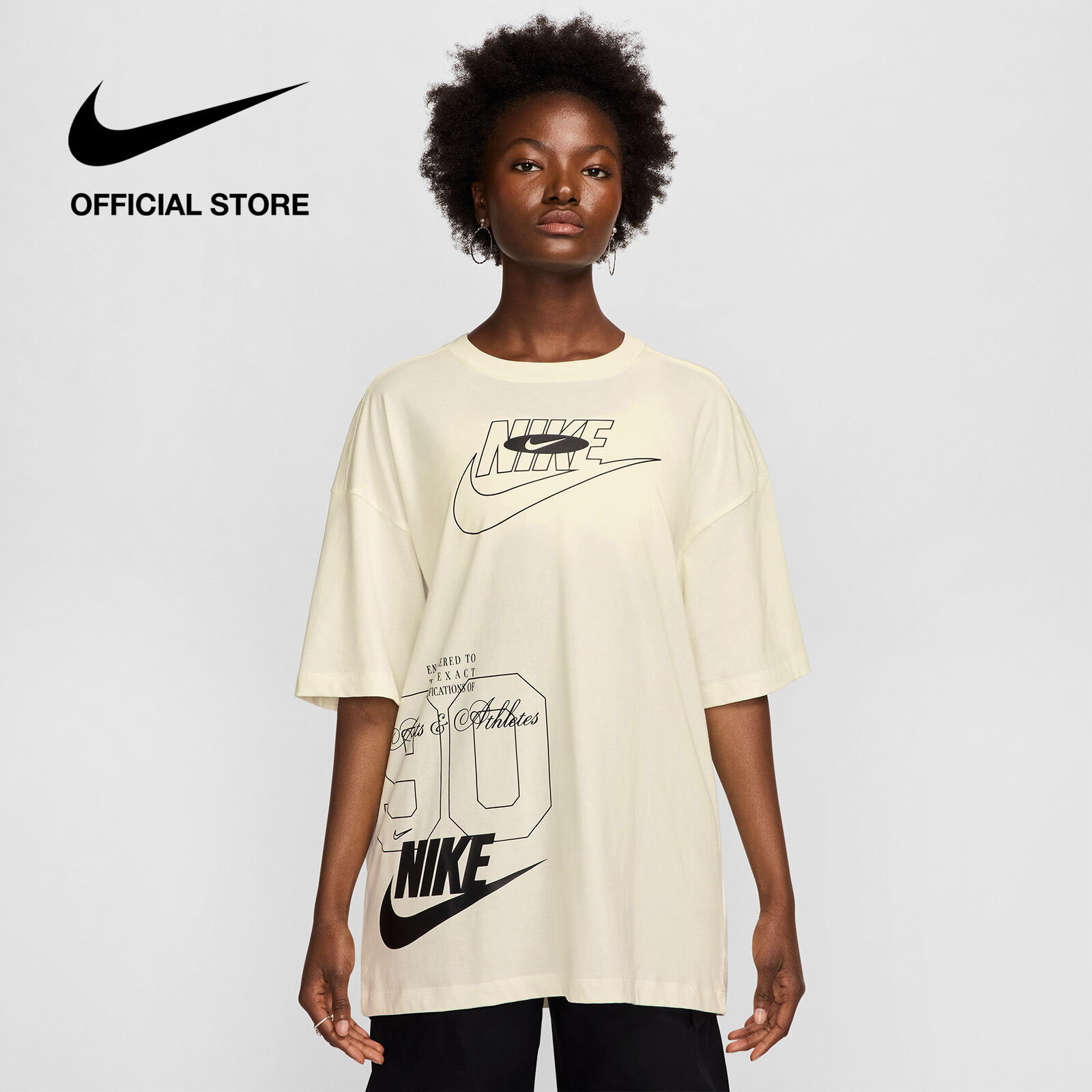 Áo thun nữ Nike Womens Sportswear Oversized T-Shirt - Sail