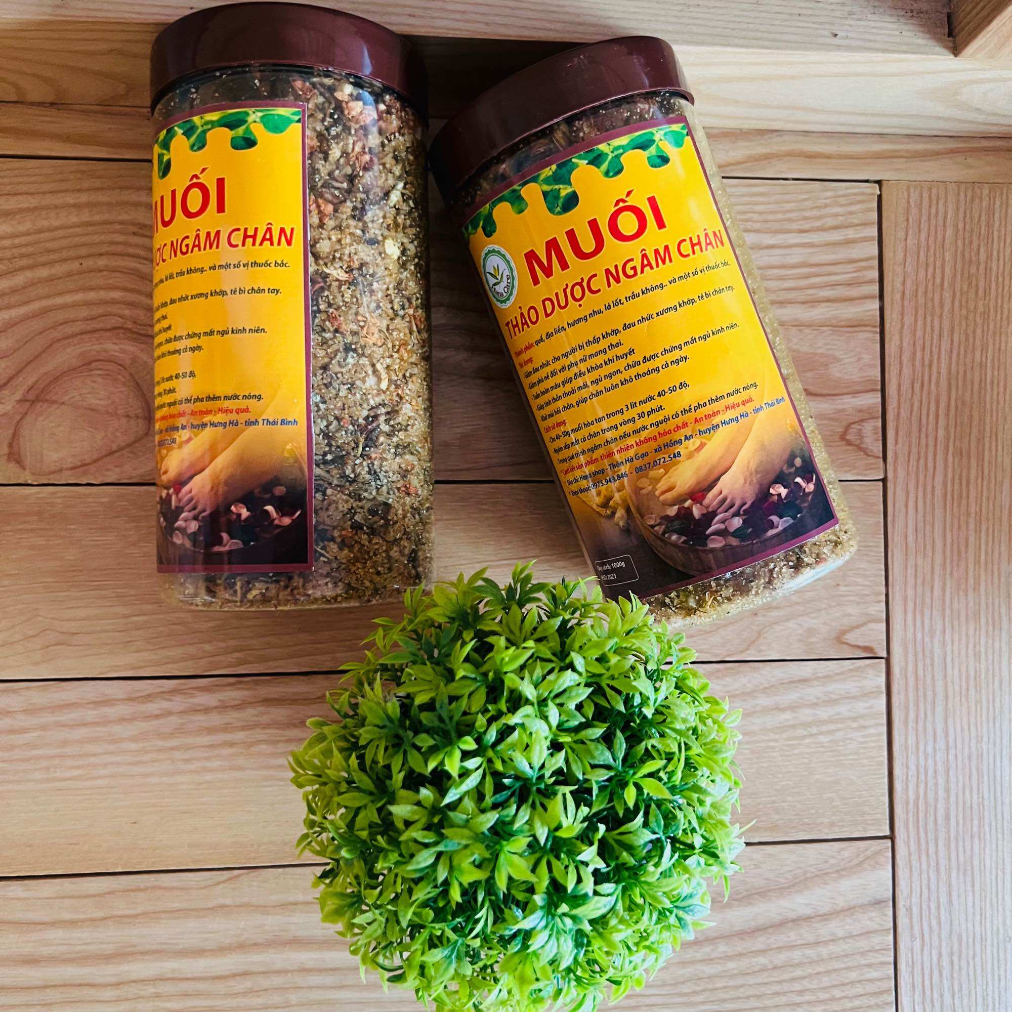 Muối ngâm chân thảo dược (combo 2 hũ)