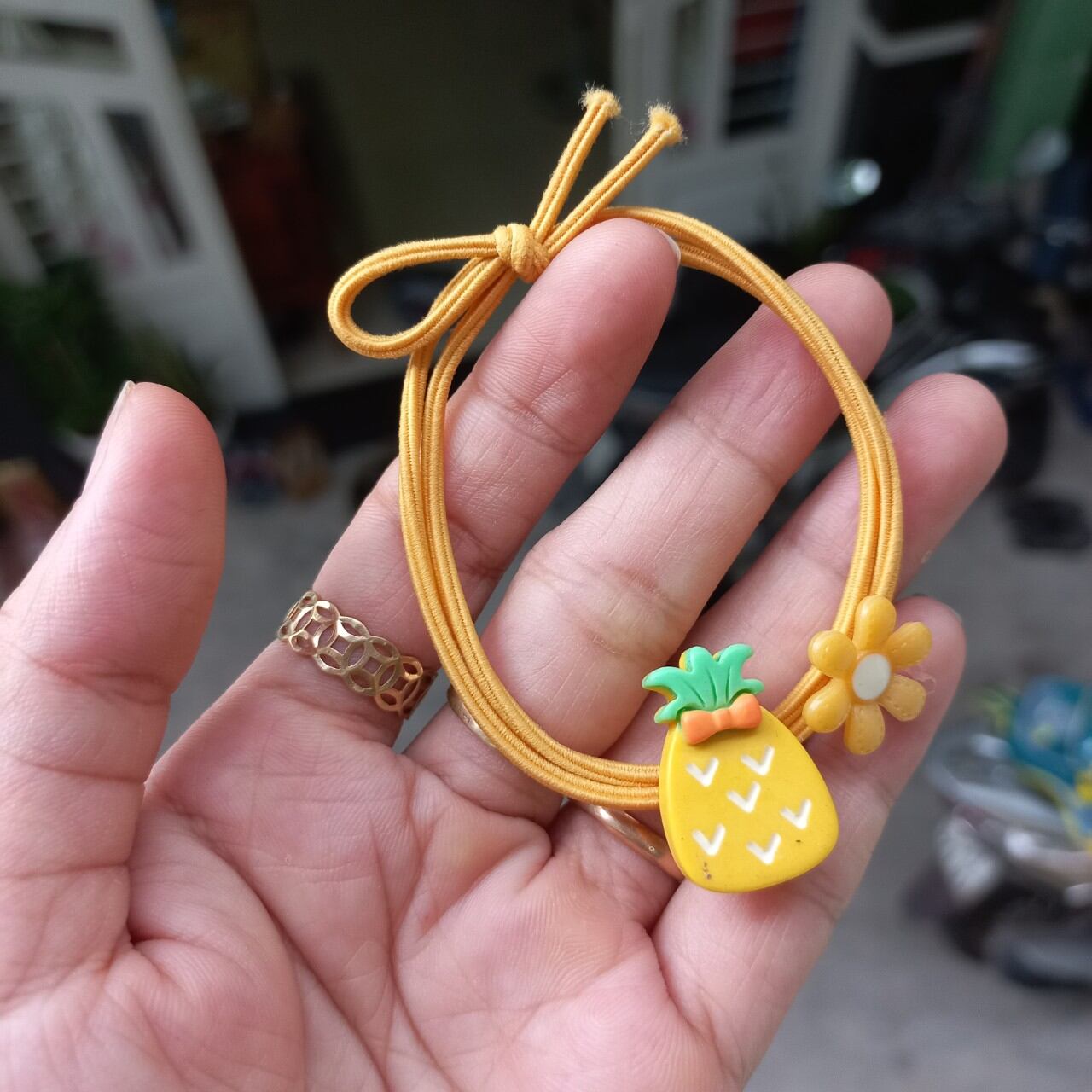 Dây cột tóc trái cây dễ thương 02 (được chọn mẫu)