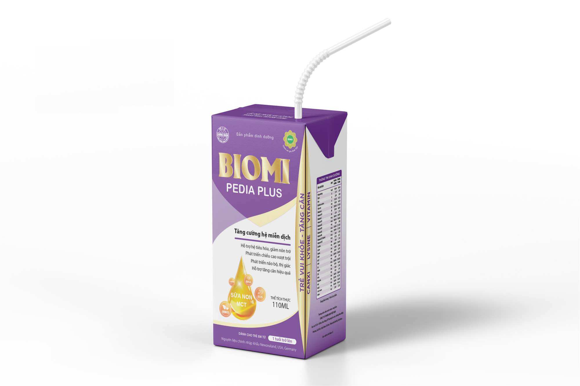 Sữa Bột Pha Sẳn Biomi Pedia Plus 110ml
