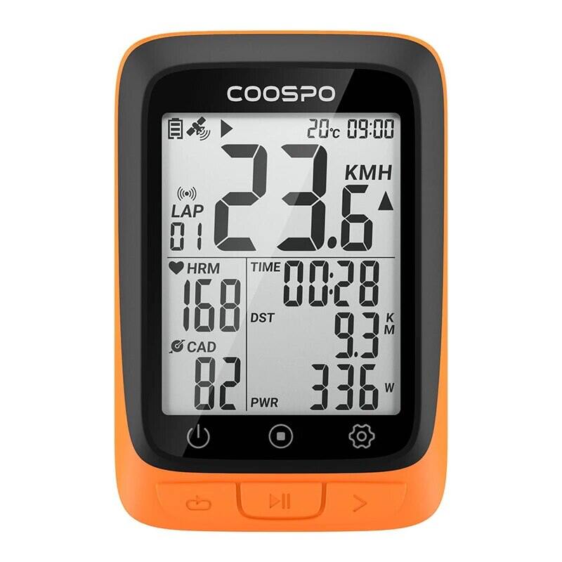 Coospo Bc107 Xe Đạp Máy Tính GPS Không Dây Xe Đạp Đo Ddặm Đồng Hồ Tốc Độ 2.4Inch Bluetooth5.0 Không
