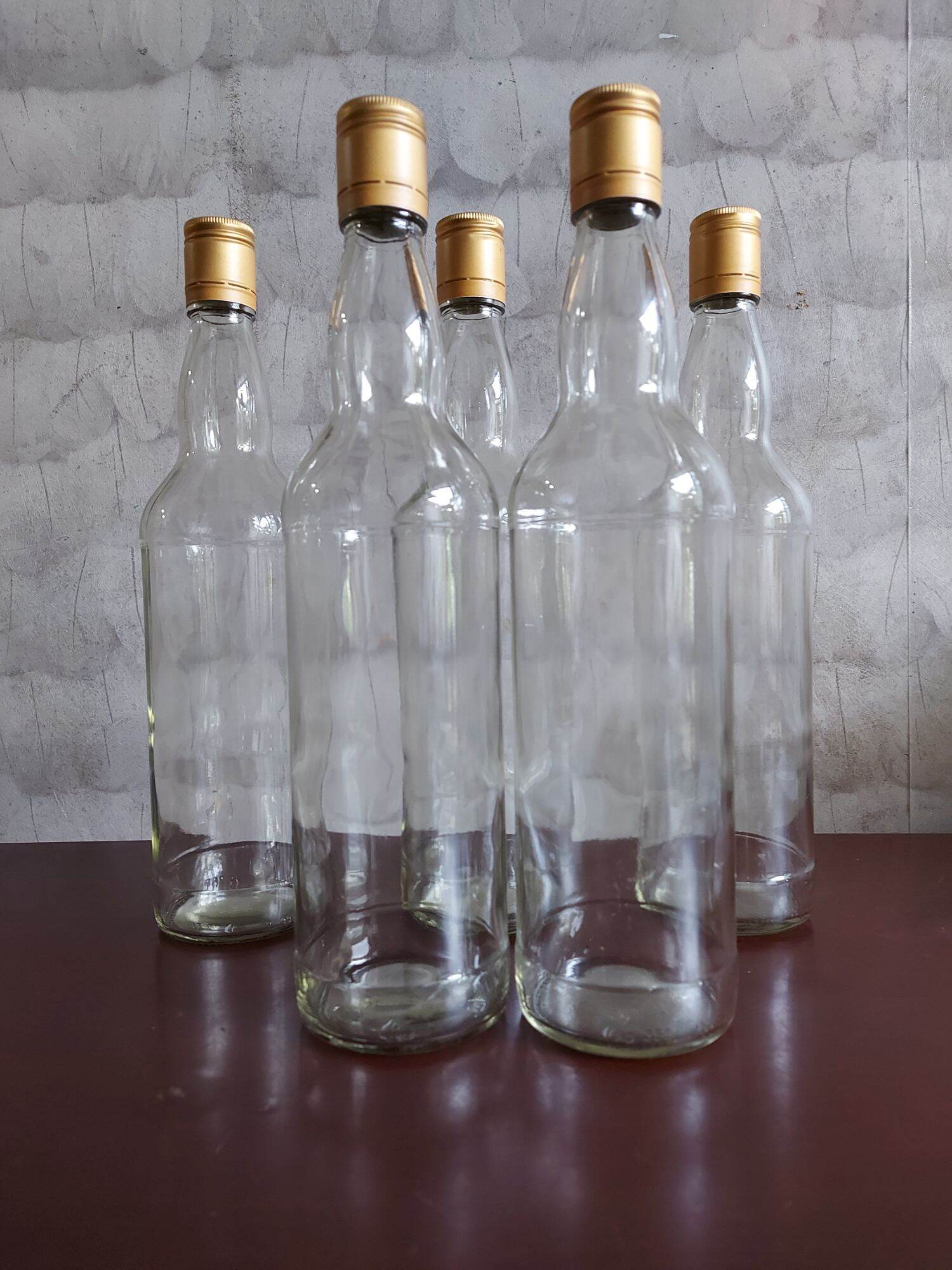SET 10 VỎ CHAI THỦY TINH TRÒN 700ML